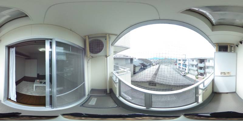 パノラマ画像バルコニー