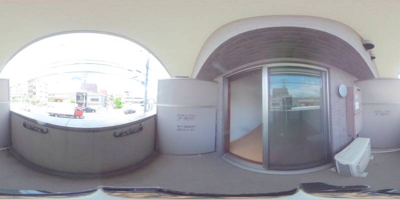 パノラマ画像バルコニー