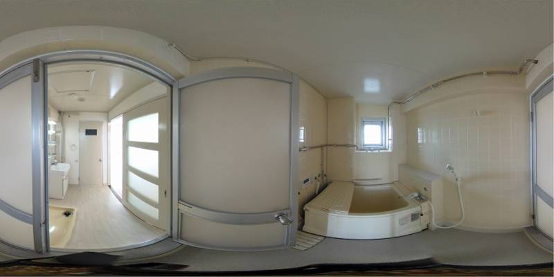 パノラマ画像バスルーム