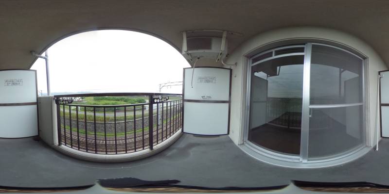 パノラマ画像バルコニー