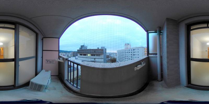 パノラマ画像バルコニー