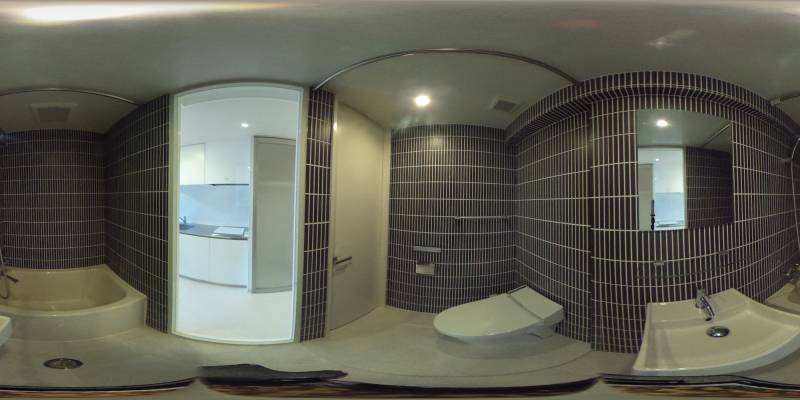 パノラマ画像バスルーム