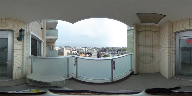 パノラマ画像バルコニー