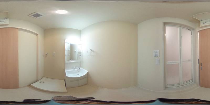 パノラマ画像洗面所