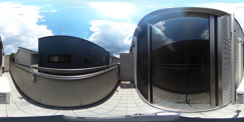 パノラマ画像バルコニー