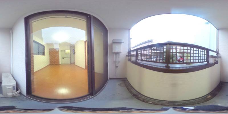 パノラマ画像バルコニー