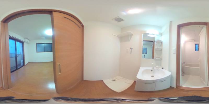 パノラマ画像洗面所