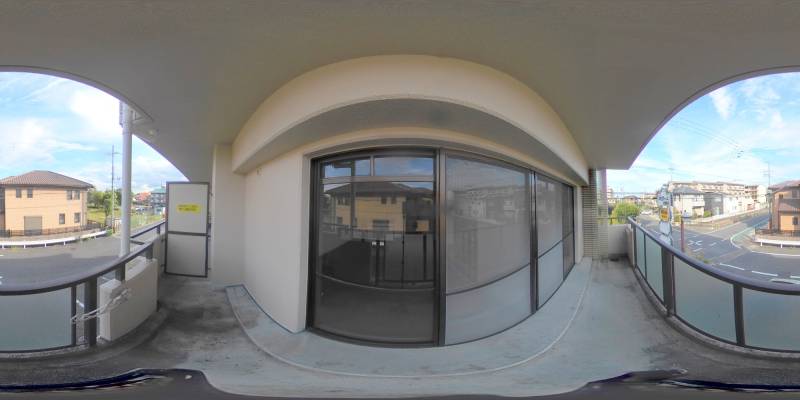 パノラマ画像バルコニー