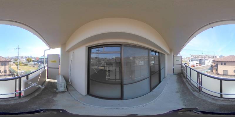 パノラマ画像バルコニー