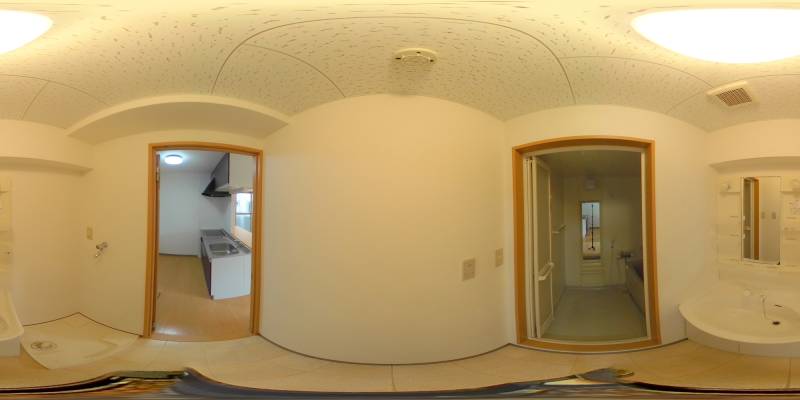 パノラマ画像洗面所