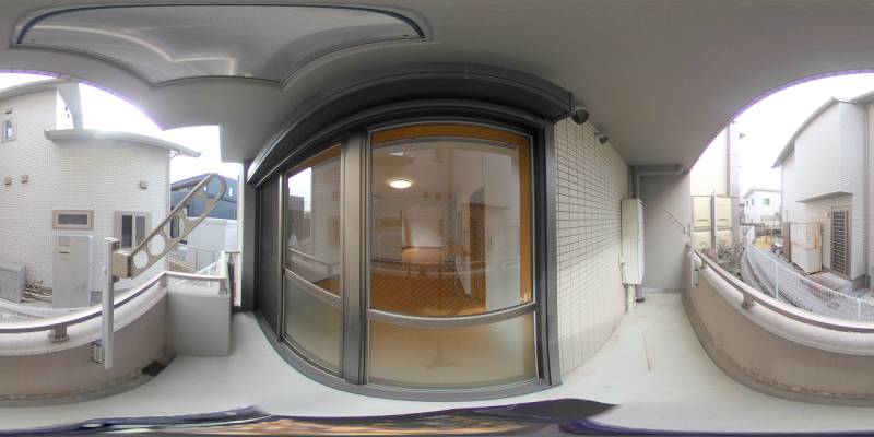 パノラマ画像バルコニー