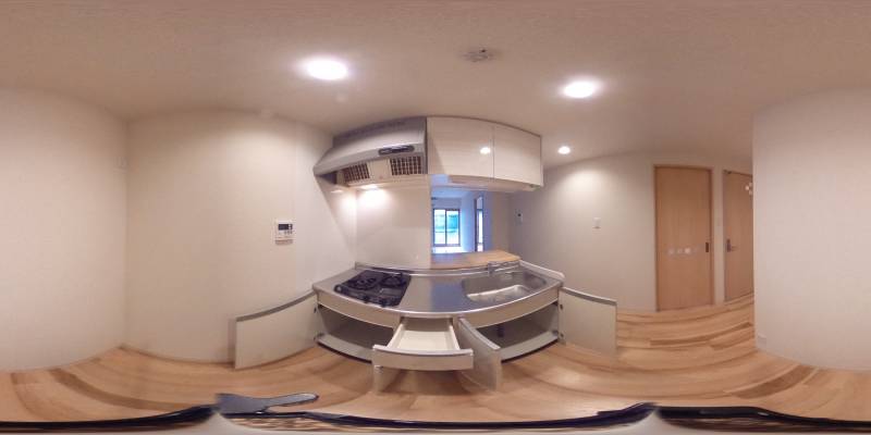 パノラマ画像キッチン