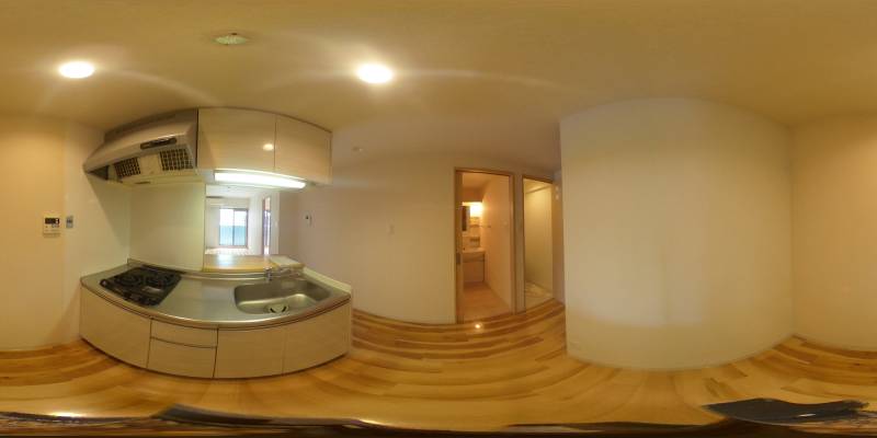 パノラマ画像キッチン