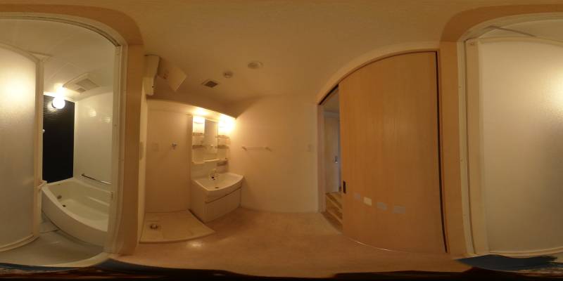 パノラマ画像洗面所