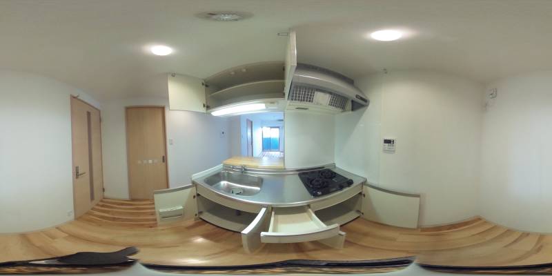 パノラマ画像キッチン