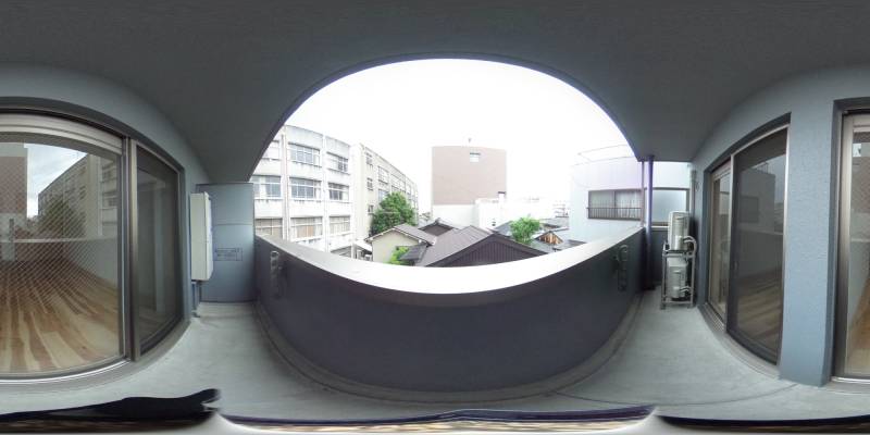 パノラマ画像バルコニー