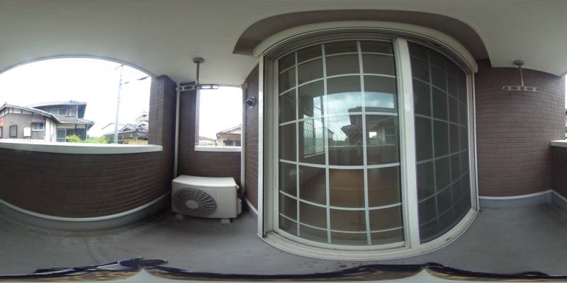 パノラマ画像バルコニー