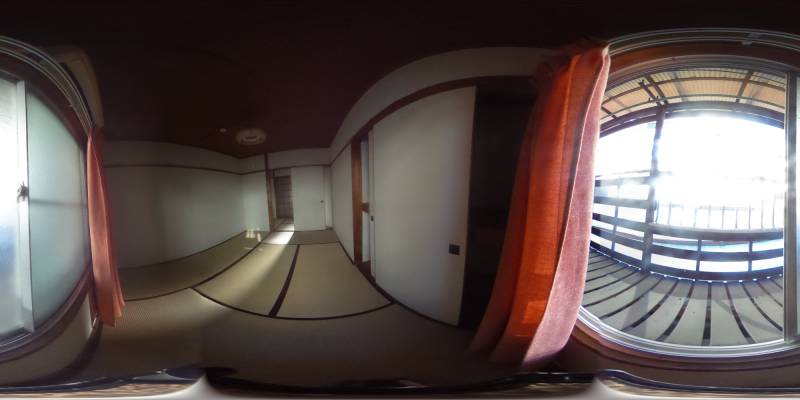 パノラマ画像バルコニー