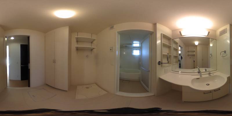 パノラマ画像洗面所