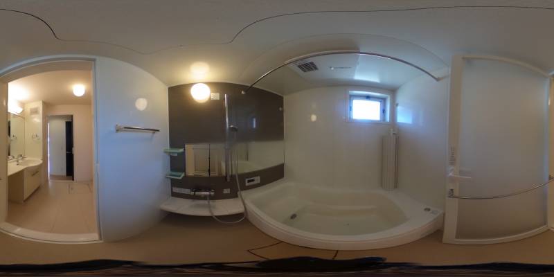 パノラマ画像バスルーム