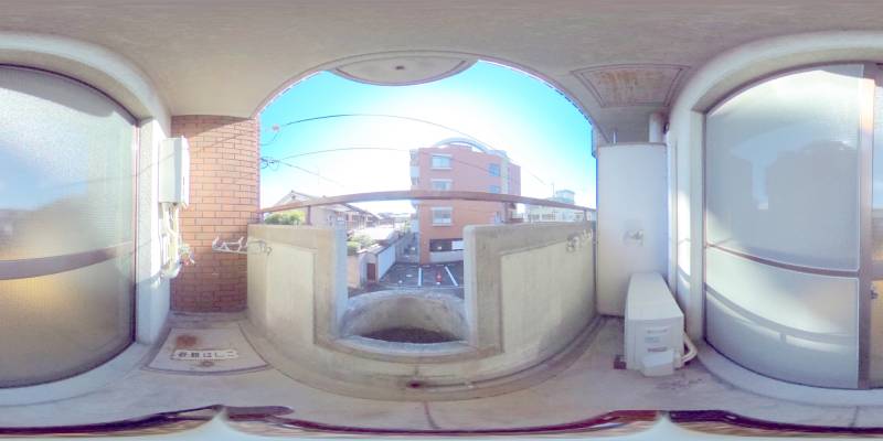 パノラマ画像バルコニー