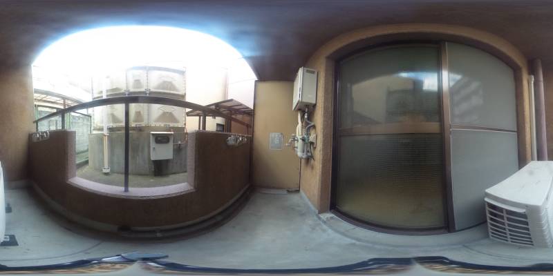 パノラマ画像バルコニー