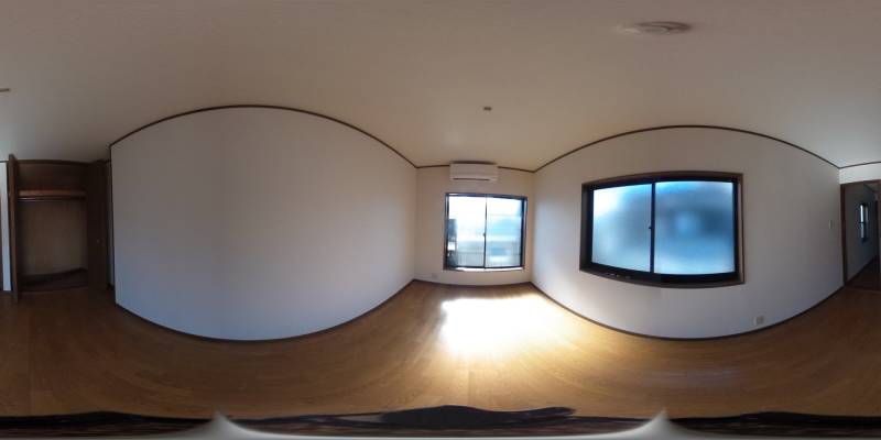 パノラマ画像寝室