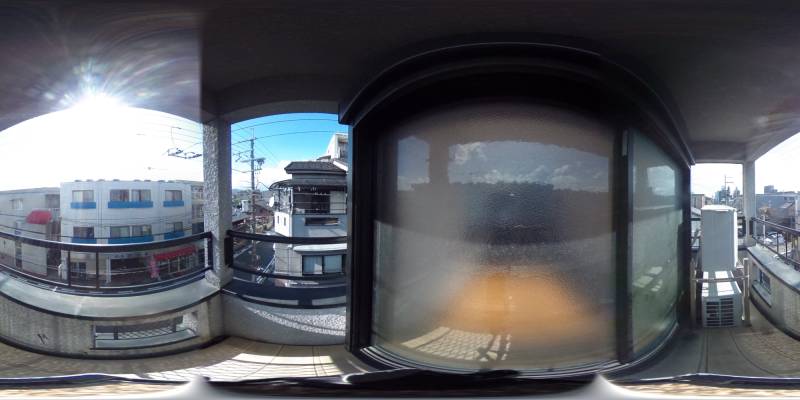 パノラマ画像バルコニー