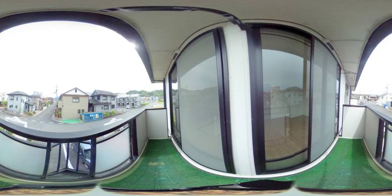 パノラマ画像バルコニー