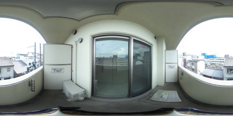 パノラマ画像バルコニー