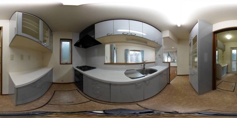 パノラマ画像キッチン