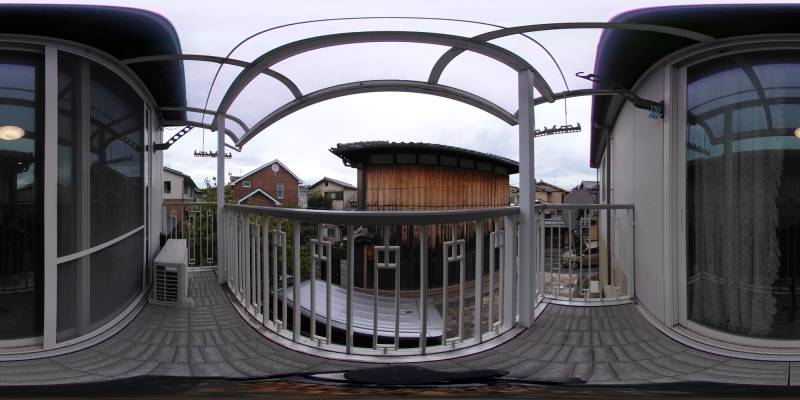 パノラマ画像バルコニー