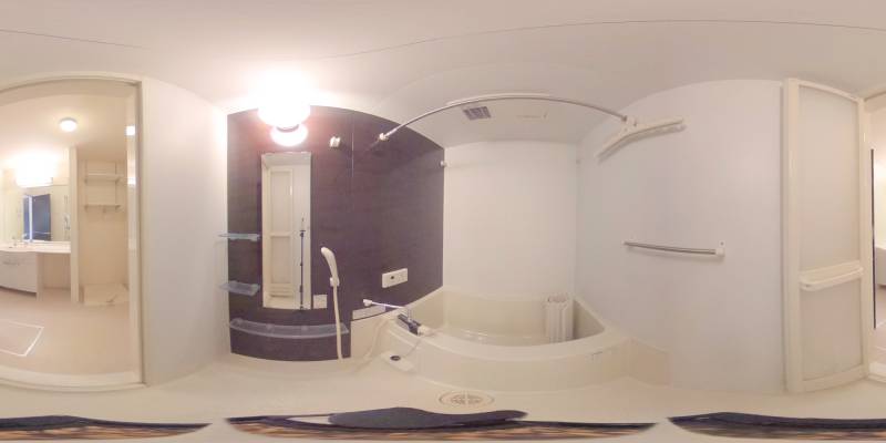 パノラマ画像バスルーム