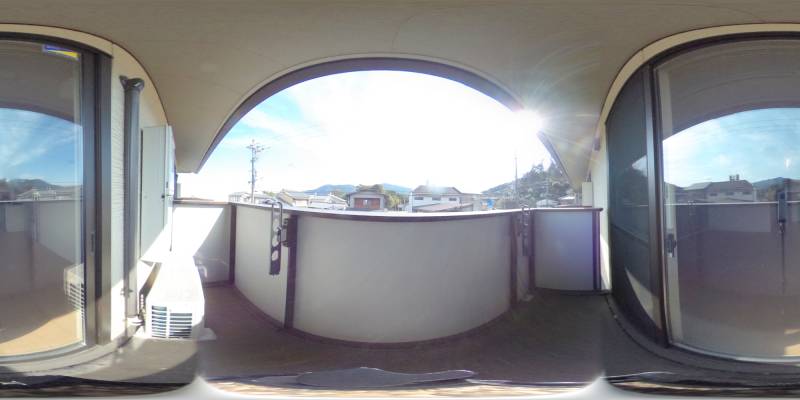 パノラマ画像バルコニー