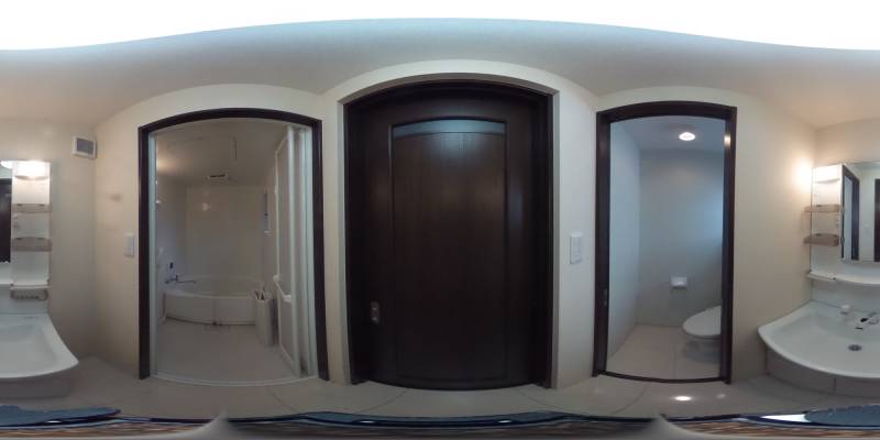 パノラマ画像洗面所