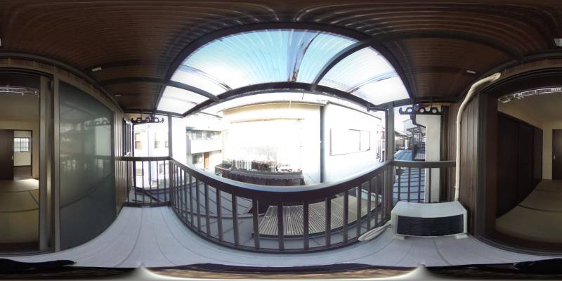 パノラマ画像バルコニー