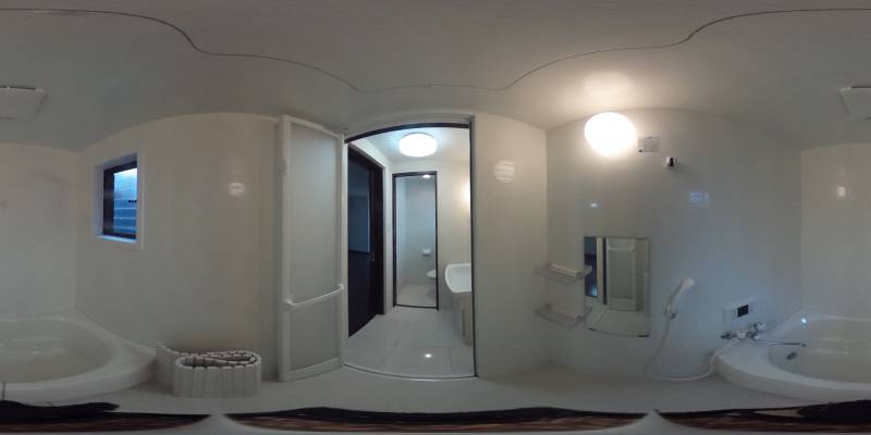 パノラマ画像バスルーム