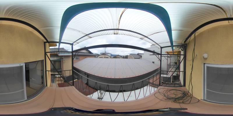 パノラマ画像バルコニー