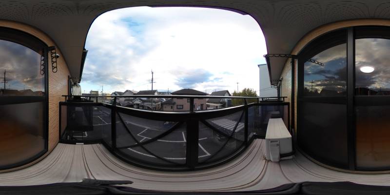 パノラマ画像バルコニー