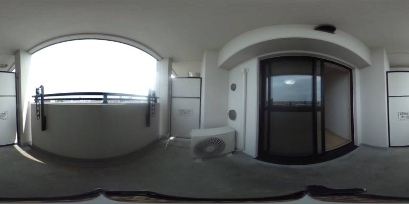 パノラマ画像バルコニー