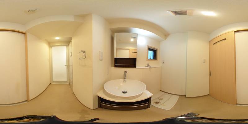 パノラマ画像洗面所