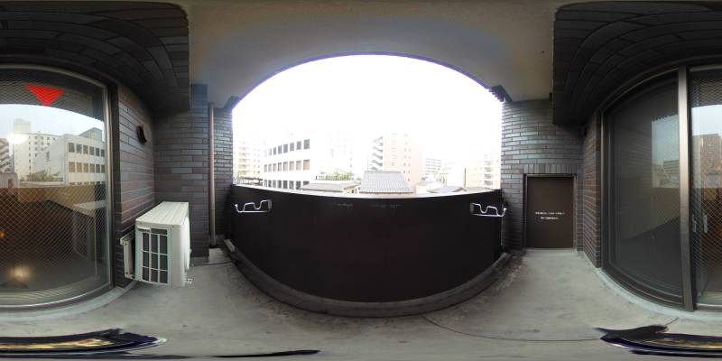 パノラマ画像バルコニー