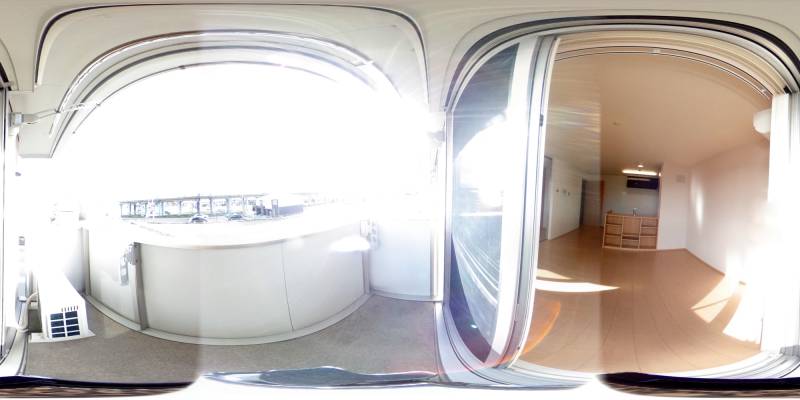 パノラマ画像バルコニー