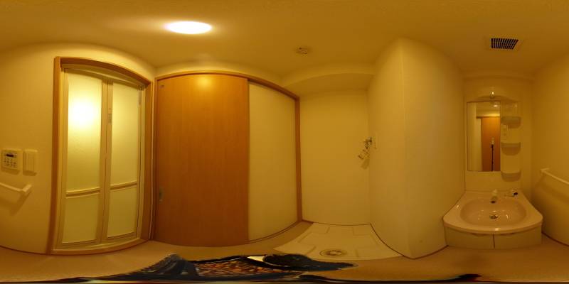 パノラマ画像洗面所