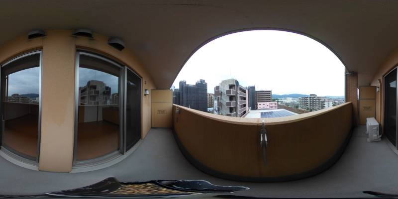 パノラマ画像バルコニー