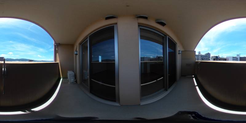 パノラマ画像バルコニー