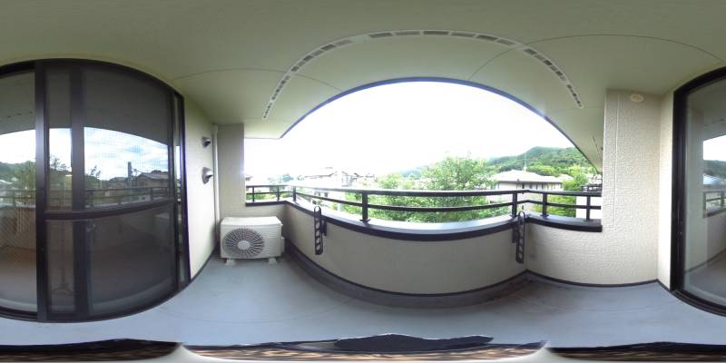 パノラマ画像バルコニー