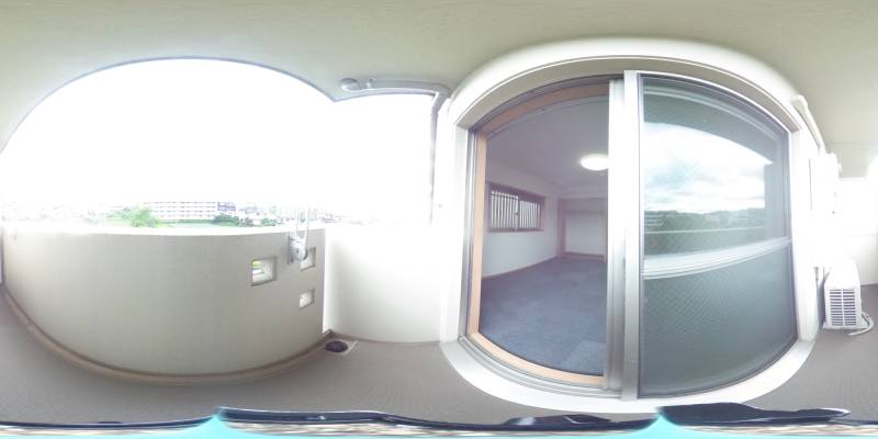 パノラマ画像バルコニー