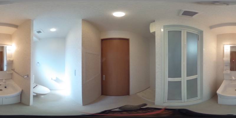 パノラマ画像洗面所