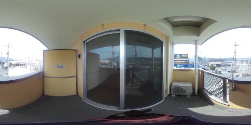 パノラマ画像バルコニー